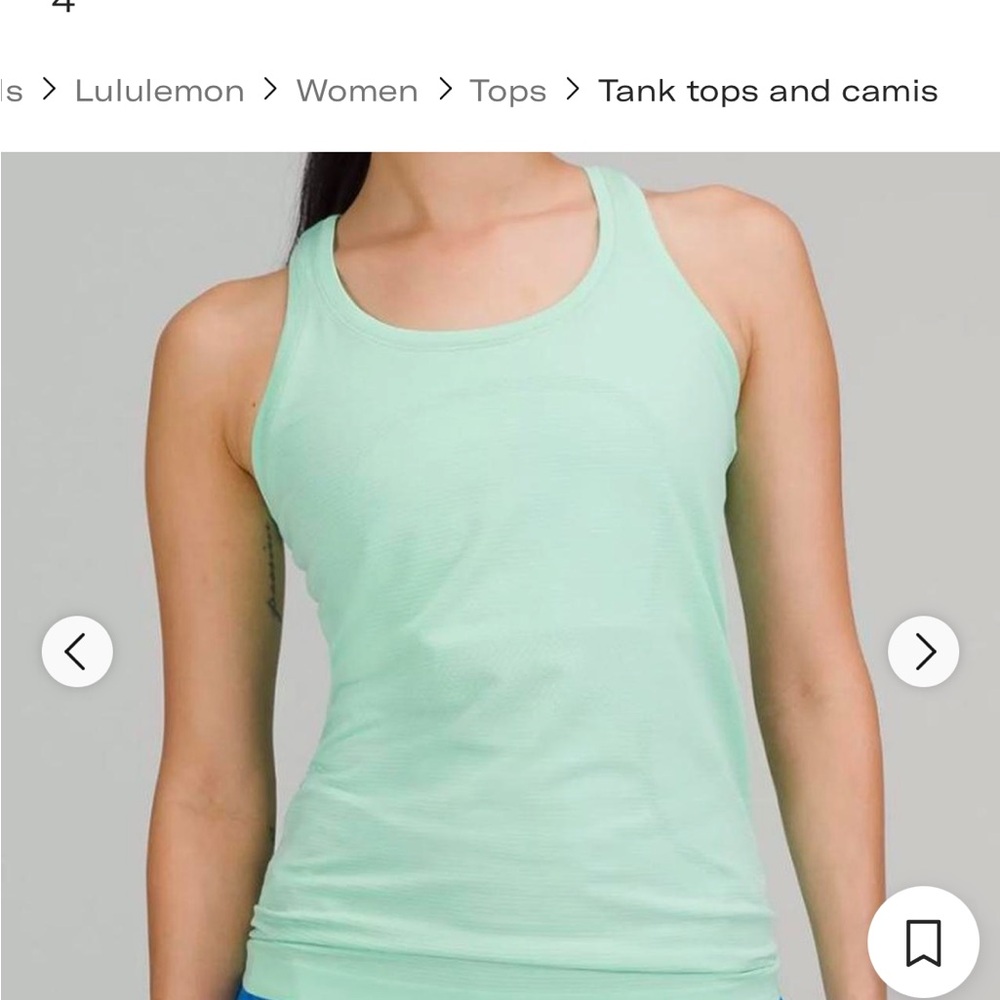 Lululemon Mint Green Align Tank Top